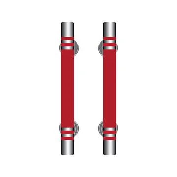 Minimalist door handle logo Stock-Illustration