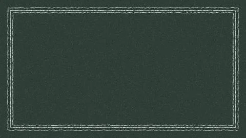 Minimalist dotted border frame on dark green background Stock Illustration