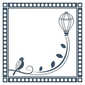 Minimalist Dotted Border Pattern for Graphic Frame Design Stock Illustration