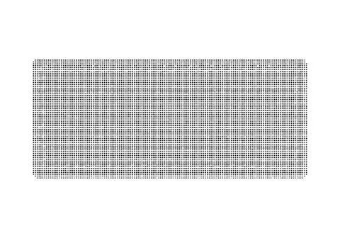 Minimalist dotted rectangular frame pattern on white background. Illustrazione stock