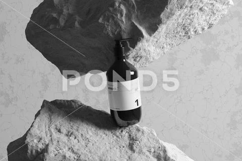 Minimalist Dropper Bottle Mockup PSD 模板