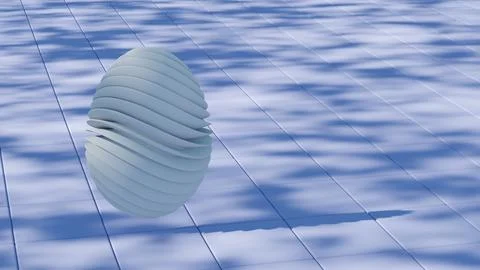 Minimalist Easter egg design with a sleek glass texture, offering a contempor Illustrazione stock