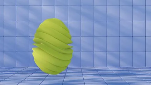 Minimalist Easter egg design with a sleek glass texture, offering a contempor Иллюстрация