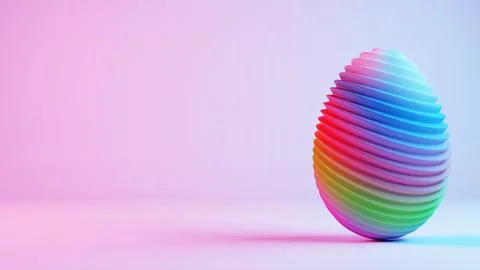 Minimalist Easter egg design with a sleek glass texture, offering a contempor 스톡 일러스트