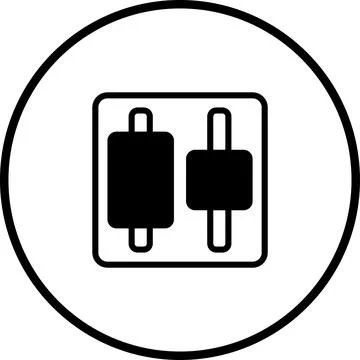 Minimalist electronic component icon design for tech applications and circu.. Illustrazione stock