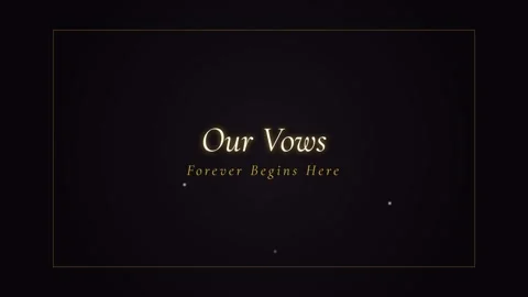 Minimalist elegant video opener screen with sophisticated gold script text .. Vídeo Stock 337501946