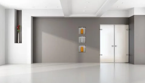 Minimalist empty lounge Stock Illustration