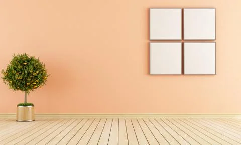 Minimalist empty room Stock Illustration