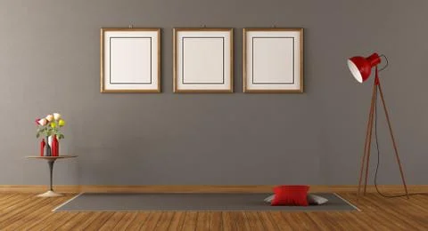 Minimalist empty room Illustrazione stock