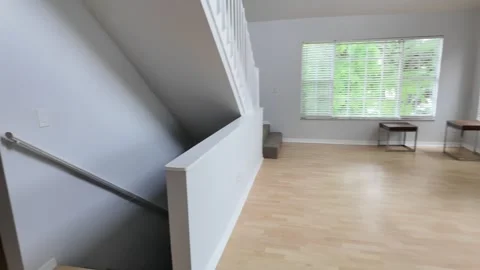 Minimalist Empty Room Interior in Jacksonville Florida Stock Footage 311207656