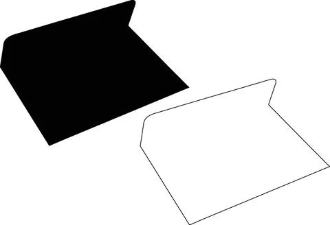 Minimalist envelope mail icon vector Stock Illustration