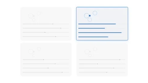 Minimalist feature list for product comparison animation Видео 334694720