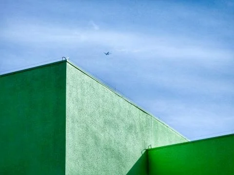 Minimalist  Flat Architecture Stock Photos
