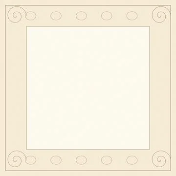 Minimalist flat design empty window frame with handles illustration Stock Illustration