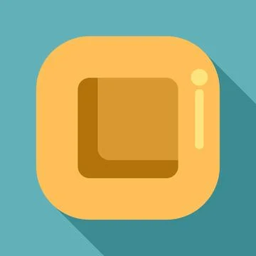 Minimalist flat design interface button or icon 스톡 일러스트