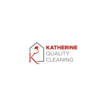 Minimalist flat initial K KATHERINE logo design Illustrazione stock