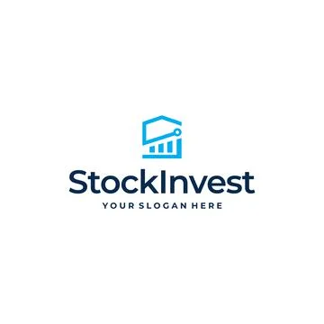 Minimalist flat initial S STOCK INVEST logo design Stock Illustration
