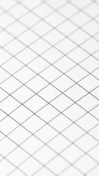Minimalist flat lay vertical shot of empty square checked matrix graph pape.. Stock Photos