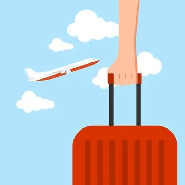A minimalist flat vector illustration featuring a hand holding Stock Illustration