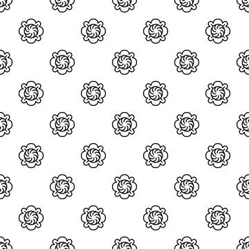 Minimalist floral seamless pattern creating simple textile background Stockillustratie