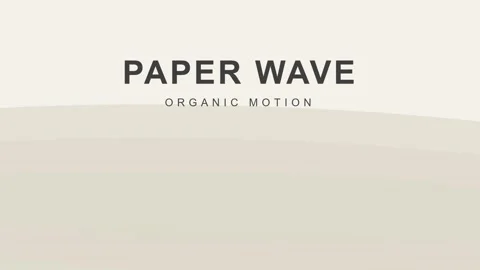 Minimalist flowing paper wave pattern background for abstract design concept Stock Footage 337656201