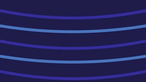 Minimalist flowing wave pattern: abstract horizontal blue line design. Stock Footage 343631217