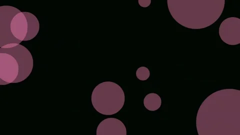 Minimalist Fluid Circles Pattern Animation on Dark Black Background Stock Footage 341057419