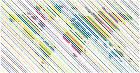 Minimalist flying lines create world shape Stock Footage 313532592