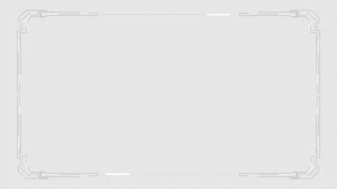 Minimalist Futuristic HUD Rectangular Frame Animation 스톡 동영상 347005108