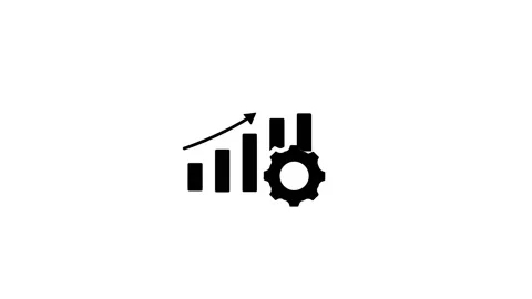 Minimalist Gear Icon for System Settings Stock Footage 311815111
