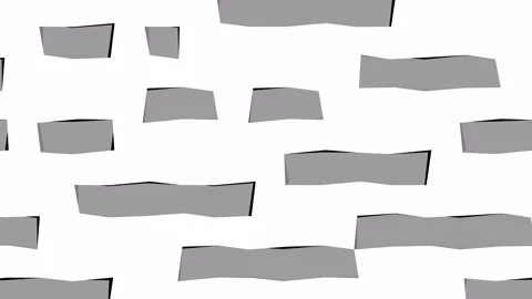 Minimalist Geometric 3D Stripes Seamless Loop Background Stock Footage 338124007