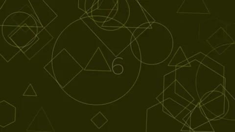 Minimalist geometric abstract background featuring number nine pattern Video stock 342206535