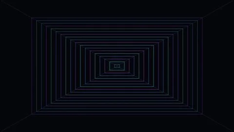 Minimalist geometric abstract design with nested rectangles and lines Stock Illustration