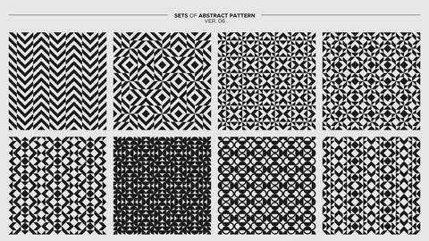 Minimalist geometric abstract pattern surface design. Abstract seamless pattern. Stock Illustration