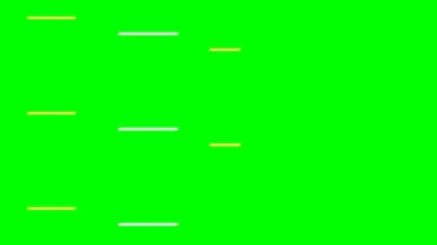 Minimalist geometric arrangement of horizontal lines on a vibrant green scree Stock-Footage 340902953