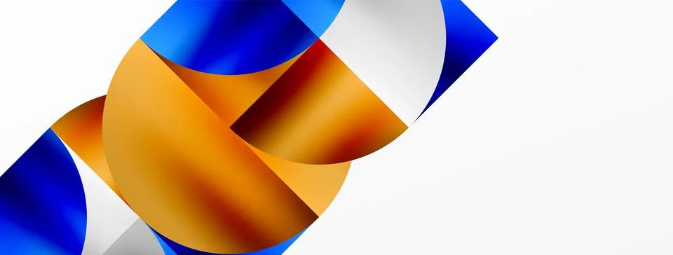 Minimalist geometric background featuring metallic round triangles, delivering Stock Illustration