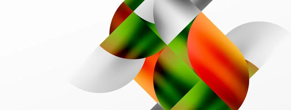Minimalist geometric background featuring metallic round triangles, delivering Stock Illustration
