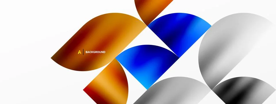 Minimalist geometric background featuring metallic round triangles, delivering イラスト素材