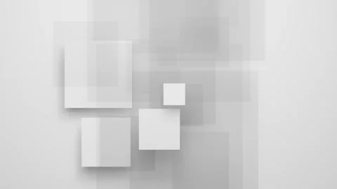 Minimalist geometric background with overlapping translucent squares and subtle Video stock 336056954
