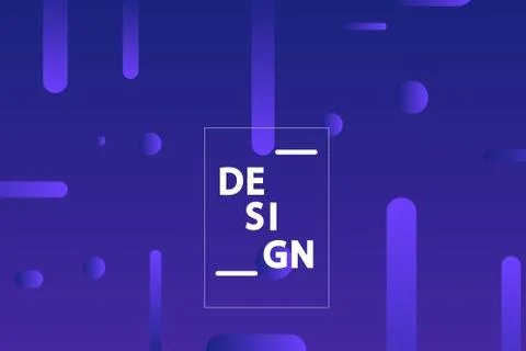 Minimalist geometric background. Trendy gradient shapes composition. Stock Illustration