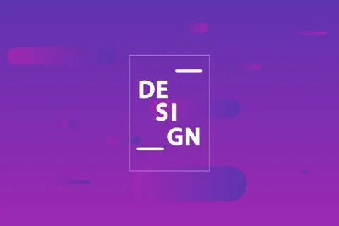 Minimalist geometric background. Trendy gradient shapes composition. Stock Illustration