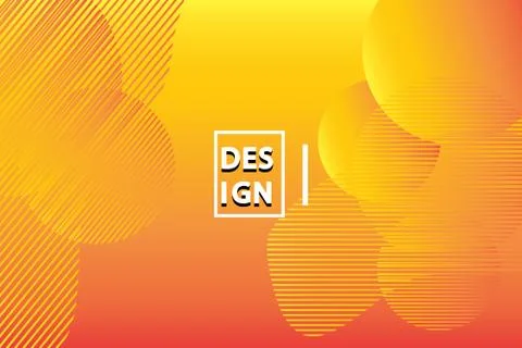 Minimalist geometric background. Trendy gradient, liquid shapes composition. Stock Illustration