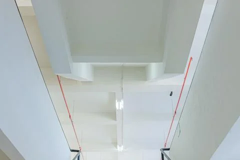 Minimalist Geometric Ceiling Design Foto stock