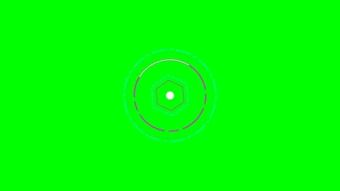 Minimalist geometric circular graphic design element on a green background 스톡 동영상 340903874