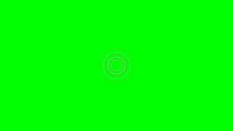 Minimalist geometric circular pattern centered on a vibrant green background Stock Footage 340266490