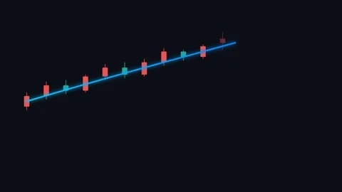 Minimalist geometric composition with orange rectangles and a blue line Video stock 338310181