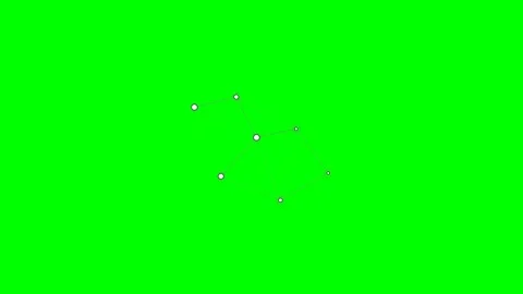 Minimalist geometric cube wireframe model isolated on a bright green backgrou Stock Footage 340266158