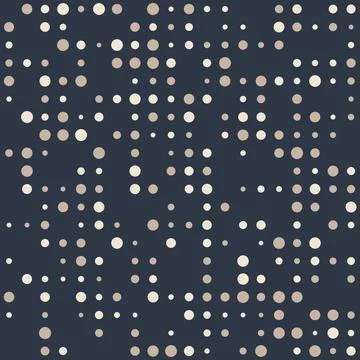 Minimalist geometric dots pattern in grid layout on dark background Stock Illustration