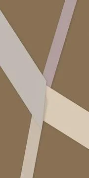 Minimalist geometric forms overlap in muted brown, cream, and mauve tones, .. Ilustración de archivo