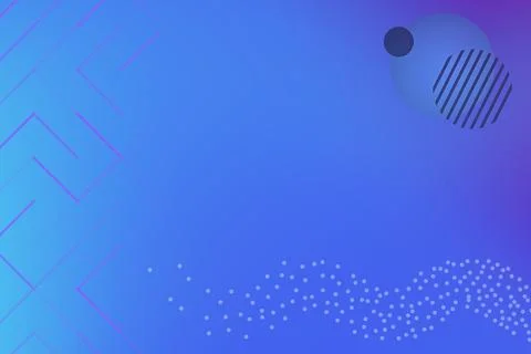 Minimalist Geometric Gradient Design with Circle and Dots Abstract Background Stock Illustration